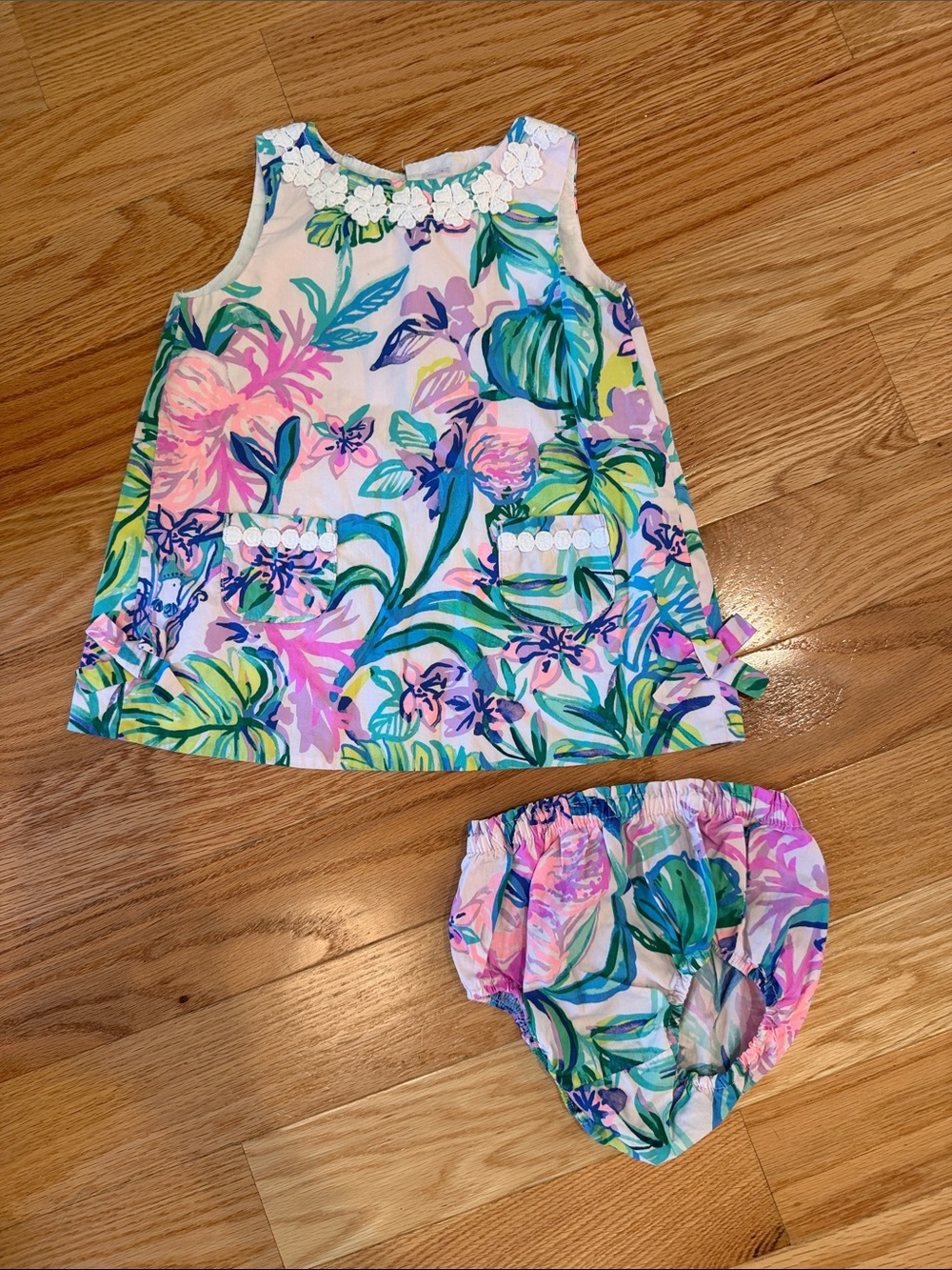 Lilly Pulitzer Baby Girl Dress and Bloomer Set